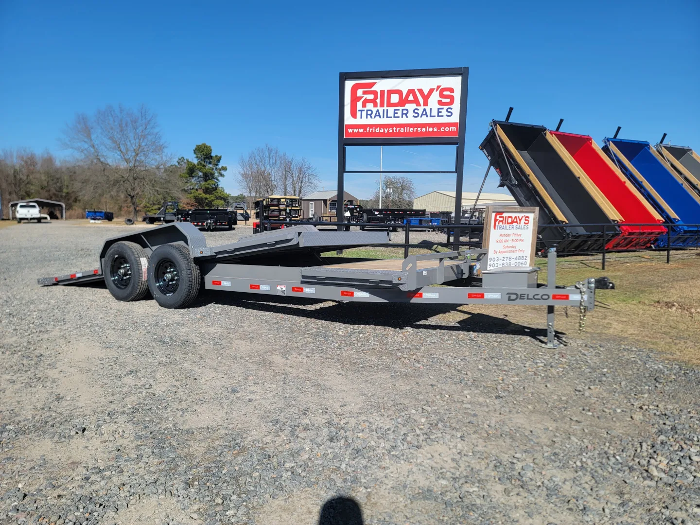Delco Tilt Trailers at Friday's Trailer Sales